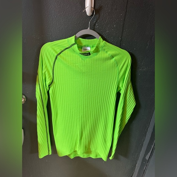 Craft Neon Green Performance Long Sleeve Top - Picture 1 of 5